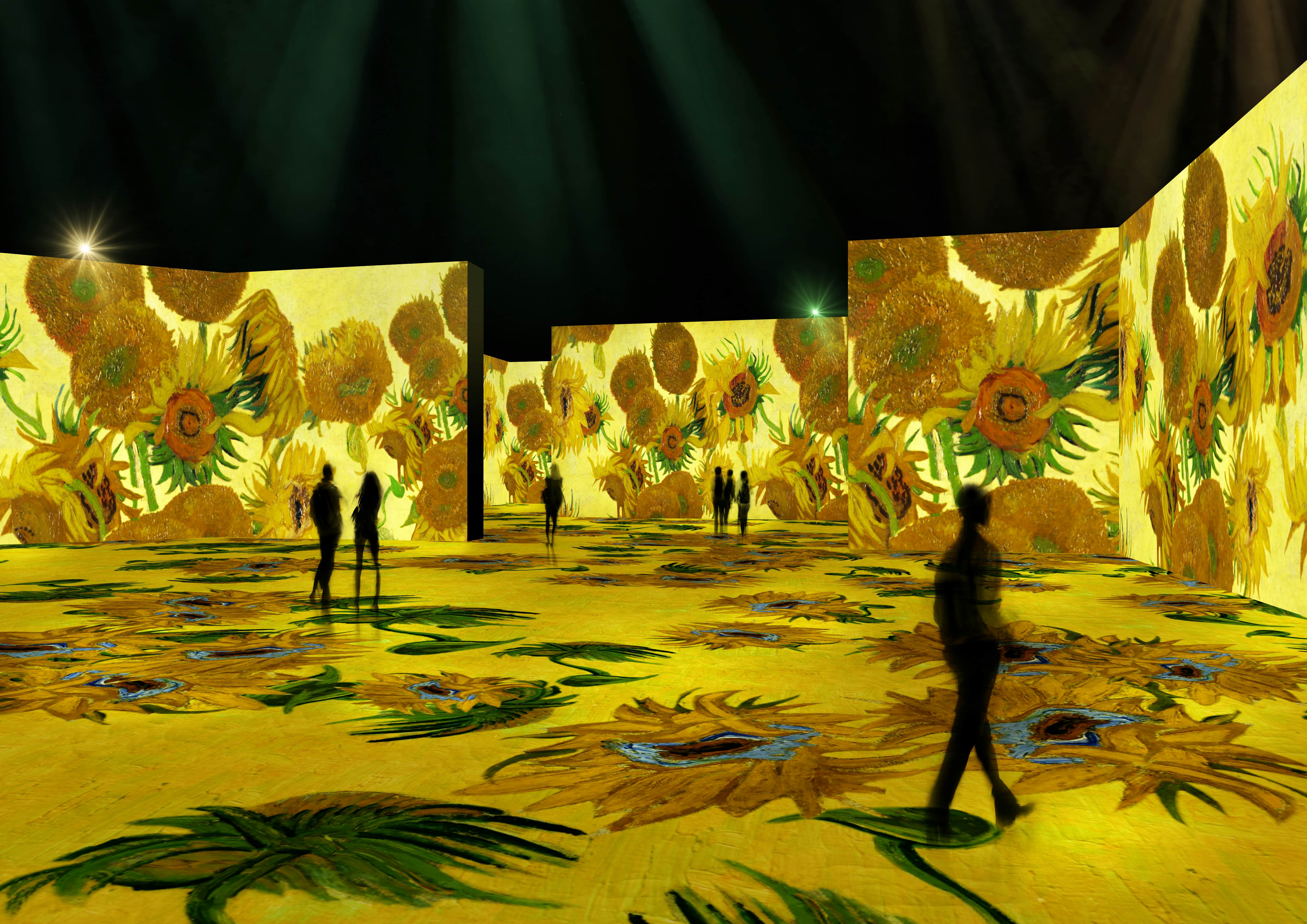 Immersive Vincent Van Gogh Exhibitions Are Taking Over The US Here S   Van Gogh Angle1 Sunflowers 300dpi 